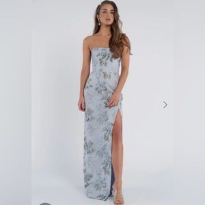 Jenny Yoo “Mercy” Strapless Floral Gown